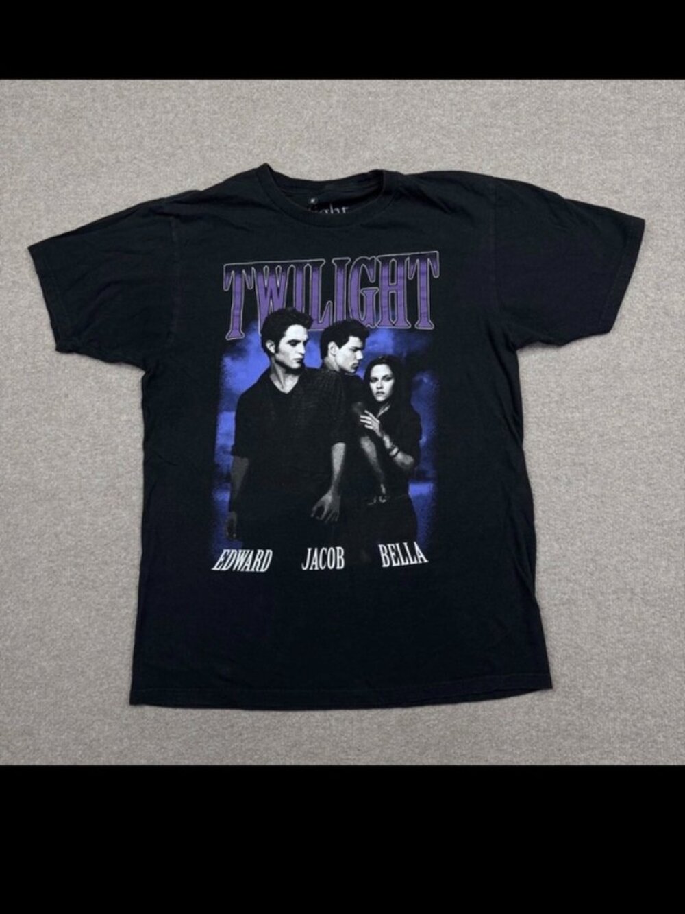 Twilight Women's Shirt Size M Black Short Sleeve Movie Graphic Ripple Junction